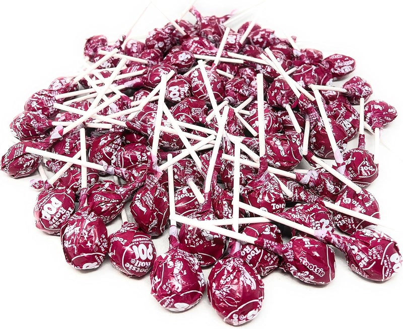 Assortit Red Raspberry Tootsie Pops - 100 Count - Image 1